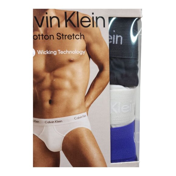 Calvin Klein Cotton Stretch Classic Fit Hip Briefs 3pk 2XL Wicking Technology - Picture 3 of 10